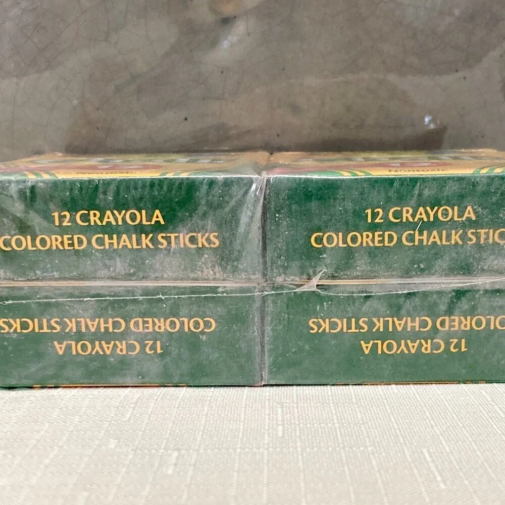 NWT Crayola� Multi Colored Chalk 4 boxes = 48 pieces of chalk